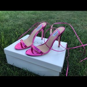Steve Madden PINK METALLIC HEELS 💖🌟